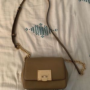 Michael Kors Small Tina Clutch Leather Crossbody